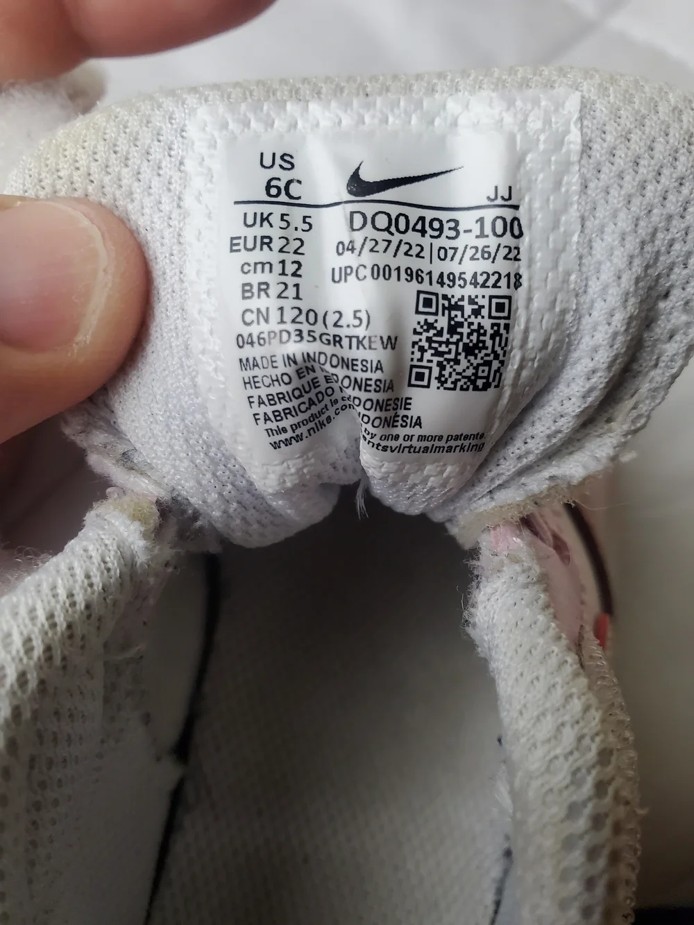 Nike Court Borough Low Recraft Baby/Toddler Shoes Size 6C